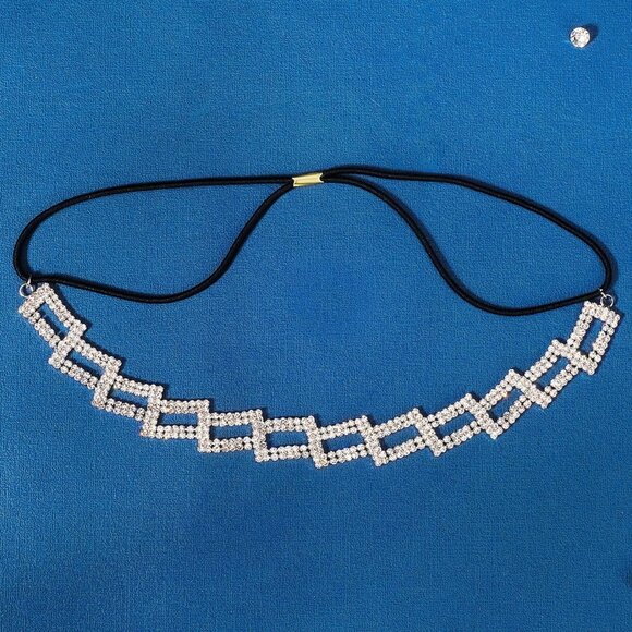 Fashion Rhinestones Headband Crown For First Communion, Wedding, Pageant Sliver - Picture 5 of 7